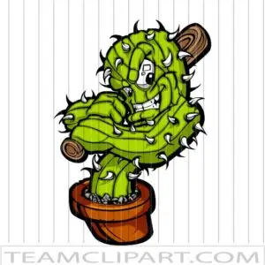 Baseball Cactus Logo
