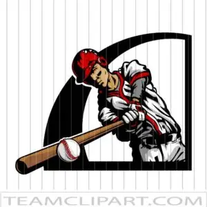 Clip Art Baseball Batter