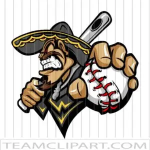 Sombrero Baseball Cartoon