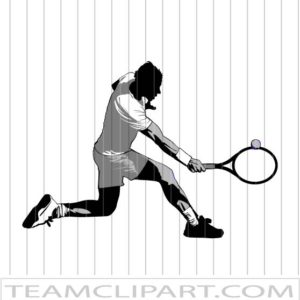 Tennis Player Logo | Sports Clipart