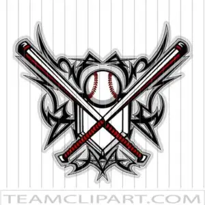 Tribal Baseball Clip Art | Sports Clipart