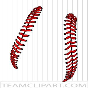 Vector Baseball Laces