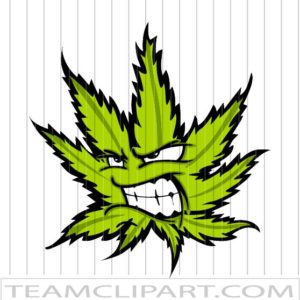 Angry Marijuana Leaf