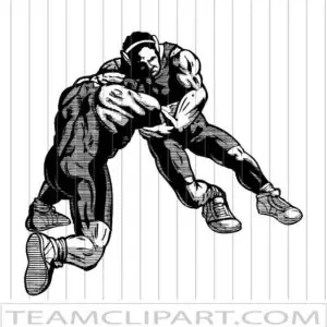 Clip Art Wrestlers