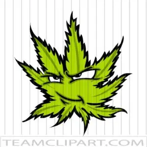 Irritated Marijuana Leaf