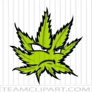 Mad Marijuana Leaf