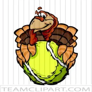 Tennis Turkey Cartoon