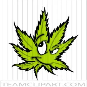 Thoughtful Marijuana Leaf