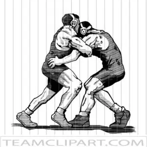 Vector Wrestlers | Sports Clipart