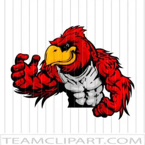 Cardinal Wrestling Clipart