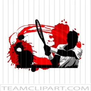 Tennis Player Silhouette