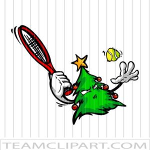 Christmas Tree Serving Tennis Ball