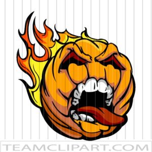 Flaming Pumpkin Clipart