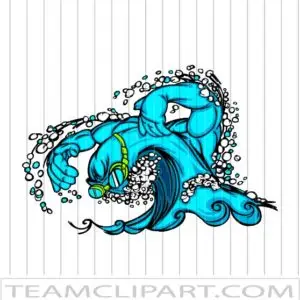Swimming Wave Clipart
