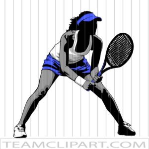 Woman Tennis Silhouette