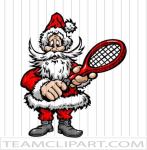Christmas Tennis Vector