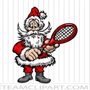 Christmas Tennis Vector