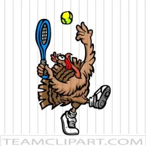 Turkey Hitting Tennis Ball