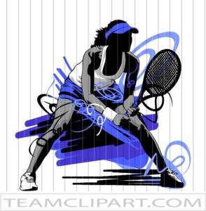 Woman Tennis Art