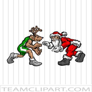 Wrestling Santa Claus