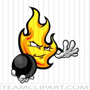 Fire Bowling Clipart