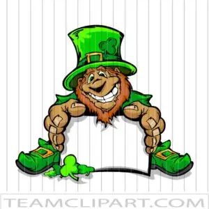 Leprechaun with Sign