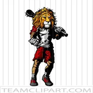 Lion Lacrosse Clip Art