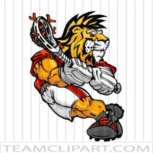 Lions Lacrosse Clipart