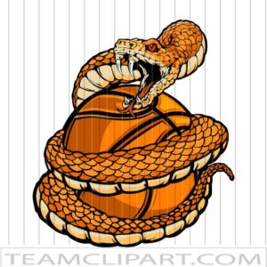 Snake Basketball Logo