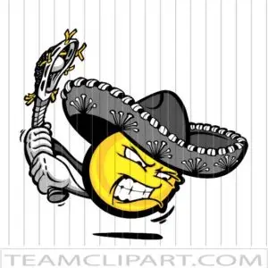 Lacrosse Smiley Wearing Sombrero