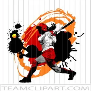 Softball Batter Clipart