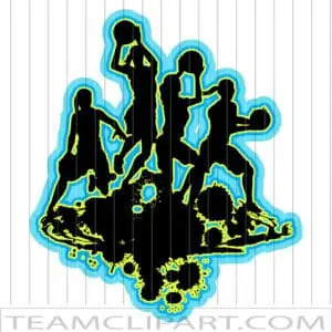 Female Basketball Silhouettes