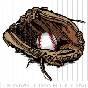 Baseball Glove Vector