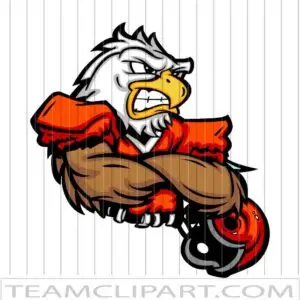 Clip Art Eagle Football Player