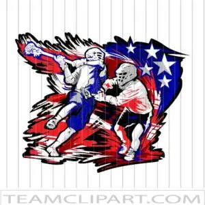 Fourth of July Lacrosse Design