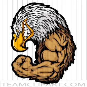 Muscular Eagle Logo