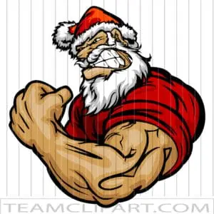 Powerful Santa Clip Art