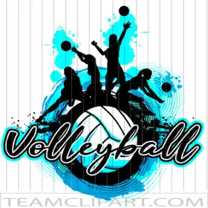 Volleyball Silhouette Shirt Design
