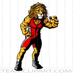 Lions Wrestling Clipart