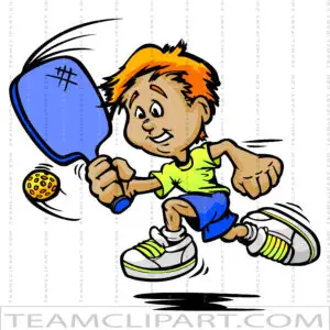 Pickleball Player Cartoon