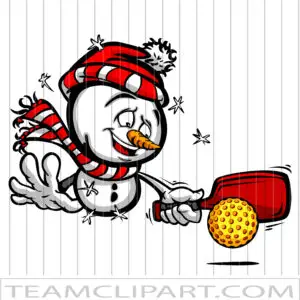 Winter Pickleball Clip Art