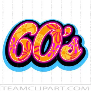 Retro Flower 60s Logo