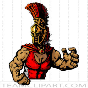 Wrestling Spartan Mascot