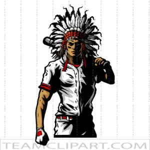 Indian Baseball Clip Art