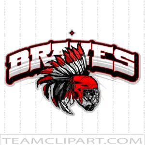 Graphic Braves Hockey Logo