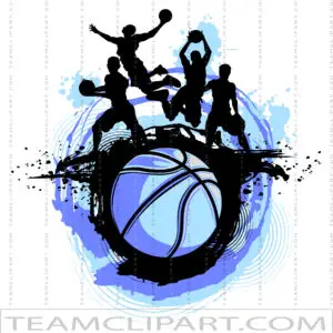 Basketball Silhouettes Vector