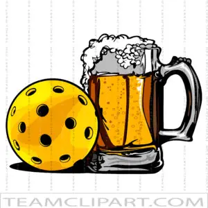 Beer League Pickleball Logo