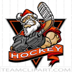 Christmas Hockey Logo