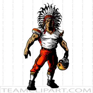 Indian Chief Football Logo