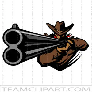 Rifle Cowboy Clip Art